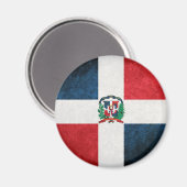 Vlag van de Dominicaanse Republiek Magneet (Voorkant / Achterkant)
