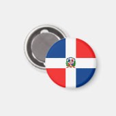 Vlag van de Dominicaanse Republiek Magneet (Voorkant / Achterkant)