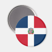 Vlag van de Dominicaanse Republiek Magneet (Voorkant / Achterkant)