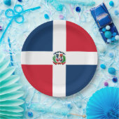 Vlag van de Dominicaanse Republiek Papieren Bordje (Feest)