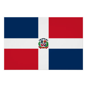 Vlag van de Dominicaanse Republiek Perfect Poster