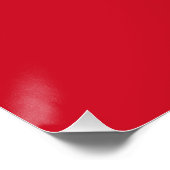 Vlag van de Dominicaanse Republiek Perfect Poster (Hoek)
