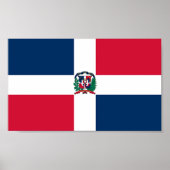 Vlag van de Dominicaanse Republiek Poster (Voorkant)