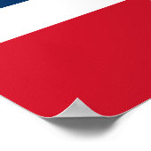 Vlag van de Dominicaanse Republiek Poster (Hoek)