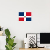 Vlag van de Dominicaanse Republiek Poster (Thuiskantoor)