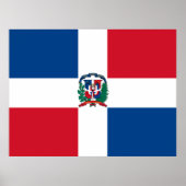 Vlag van de Dominicaanse Republiek Poster (Voorkant)