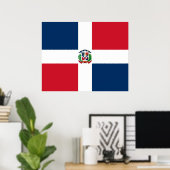 Vlag van de Dominicaanse Republiek Poster (Thuiskantoor)