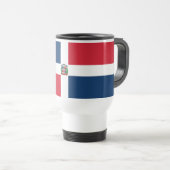 Vlag van de Dominicaanse Republiek Reisbeker (Voorkant rechts)