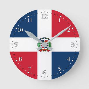 Vlag van de Dominicaanse Republiek Ronde Klok
