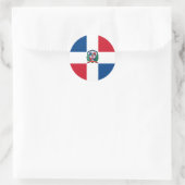 Vlag van de Dominicaanse Republiek Ronde Sticker (Tas)