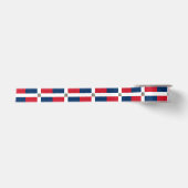 Vlag van de Dominicaanse Republiek Satijnen Lint (Voorkant)