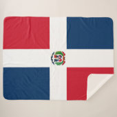 Vlag van de Dominicaanse Republiek Sherpa Deken (Voorkant (horizontaal))