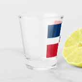 Vlag van de Dominicaanse Republiek Shot Glas (Links)