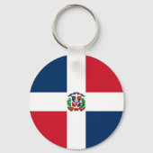Vlag van de Dominicaanse Republiek Sleutelhanger (Achterkant)