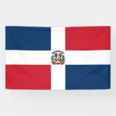 Vlag van de Dominicaanse Republiek Spandoek (Horizontaal)
