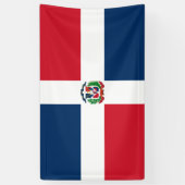 Vlag van de Dominicaanse Republiek Spandoek (Verticaal)