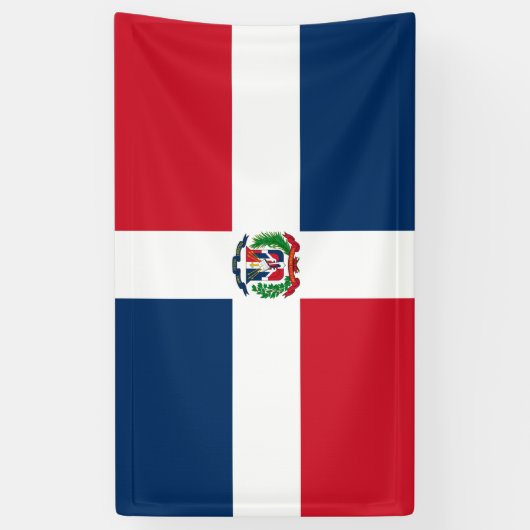 Vlag van de Dominicaanse Republiek Spandoek (Verticaal)