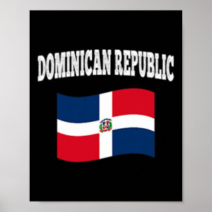 Vlag van de Dominicaanse Republiek Sport Competiti Poster