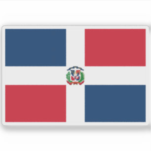 Vlag van de Dominicaanse Republiek Sticker