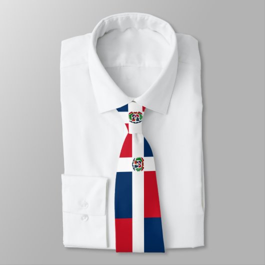 Vlag van de Dominicaanse Republiek Stropdas (Gebonden)