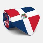Vlag van de Dominicaanse Republiek Stropdas (Opgerold)