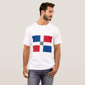Vlag van de Dominicaanse Republiek T-shirt (Voorkant volledig)