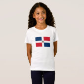 Vlag van de Dominicaanse Republiek T-shirt (Voorkant volledig)