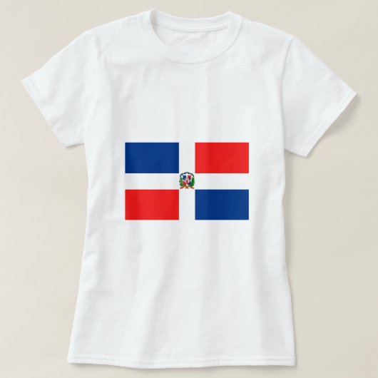 Vlag van de Dominicaanse Republiek T-shirt (Design voorkant)