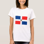 Vlag van de Dominicaanse Republiek T-shirt (Voorkant)