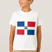 Vlag van de Dominicaanse Republiek T-shirt (Voorkant)