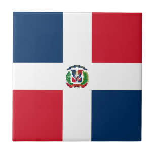 Vlag van de Dominicaanse Republiek Tegeltje