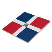Vlag van de Dominicaanse Republiek Tegeltje (Zijkant)