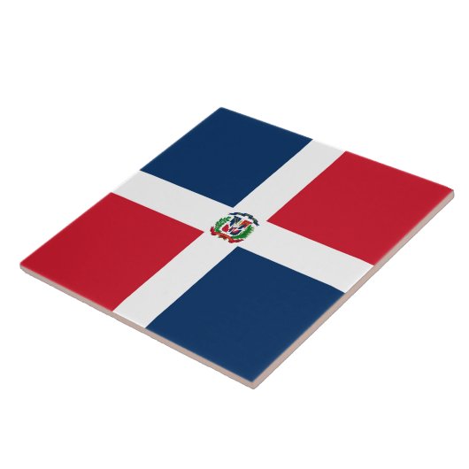 Vlag van de Dominicaanse Republiek Tegeltje (Zijkant)