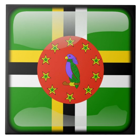 Vlag van de Dominicaanse Republiek Tegeltje (Voorkant)