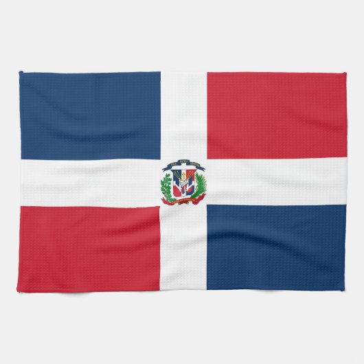 Vlag van de Dominicaanse Republiek Theedoek (Horizontaal)