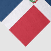 Vlag van de Dominicaanse Republiek Tissuepapier (Detail)
