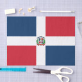 Vlag van de Dominicaanse Republiek Tissuepapier (Craft)