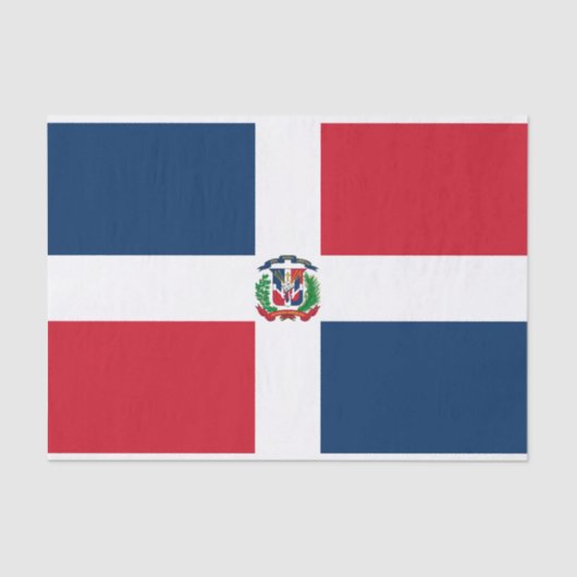 Vlag van de Dominicaanse Republiek Tissuepapier (Voorkant)