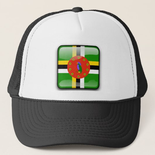 Vlag van de Dominicaanse Republiek Trucker Pet (Voorkant)