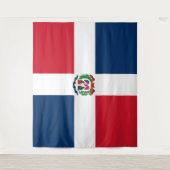 vlag van de Dominicaanse Republiek Wandkleed (Voorkant)