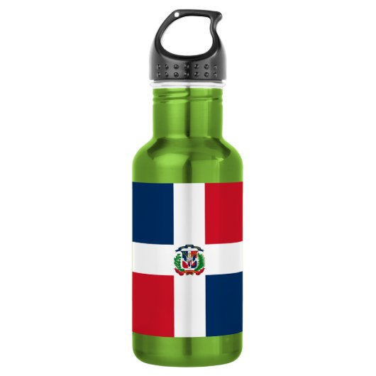 Vlag van de Dominicaanse Republiek Waterfles (Voorkant)