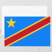 Vlag van de DRC (Democratische Republiek Congo) Briefpapier (Voorkant / Achterkant)