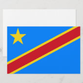 Vlag van de DRC (Democratische Republiek Congo) Briefpapier (Voorkant / Achterkant)