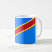 Vlag van de DRC (Democratische Republiek Congo) Koffiemok (Voorkant rechts)
