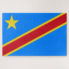 Vlag van de DRC (Democratische Republiek Congo) Legpuzzel