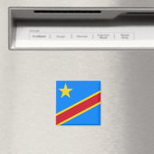 Vlag van de DRC (Democratische Republiek Congo) Magneet (Insitu (Vaatwasser))
