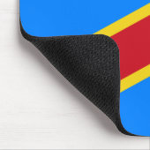 Vlag van de DRC (Democratische Republiek Congo) Muismat (Hoek)
