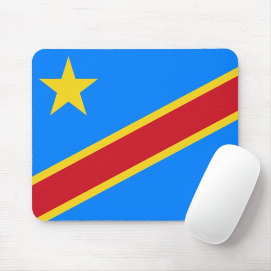 Vlag van de DRC (Democratische Republiek Congo) Muismat (Met muis)