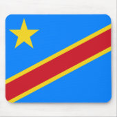 Vlag van de DRC (Democratische Republiek Congo) Muismat (Voorkant)