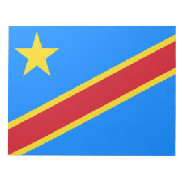 Vlag van de DRC (Democratische Republiek Congo) Notitieblok